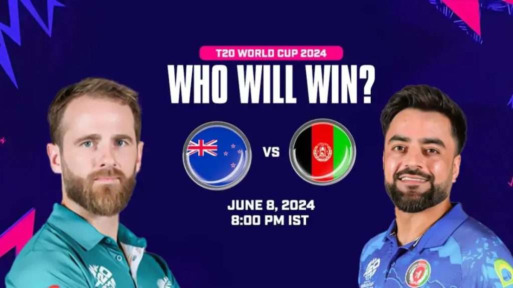 T20 World Cup Afghanistan vs New Zealand (June 8th, 2024) – 14th Match Prediction